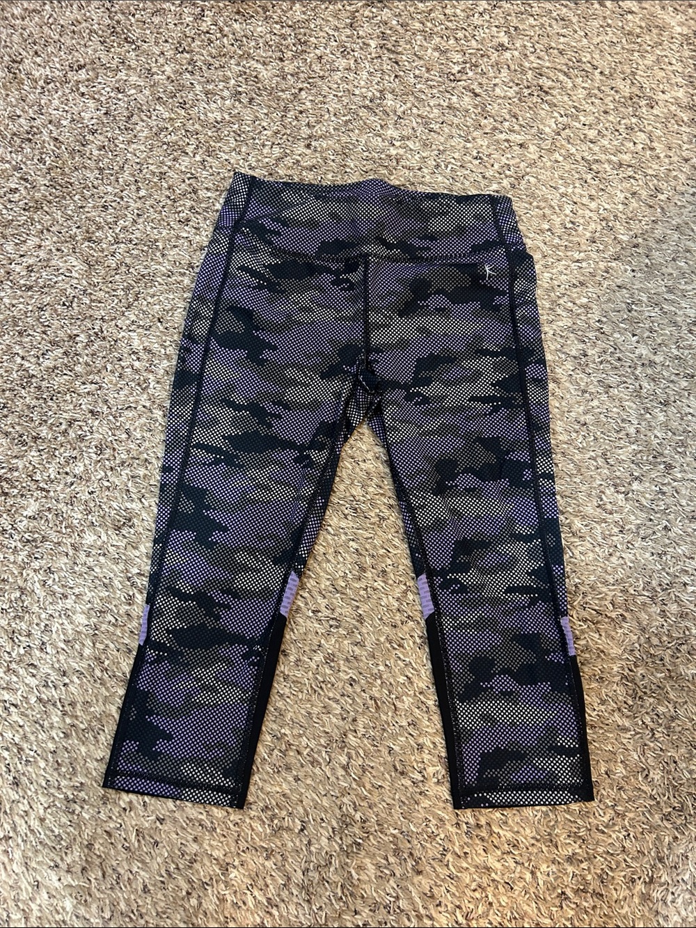 Danskin Now Purple and Black Camo Leggings